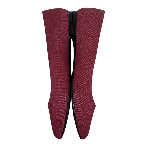 Coach and Four Red Metallic Melitta Ballet Flats Shoes Women's Size 10 Sparkly - Picture 13 of 16